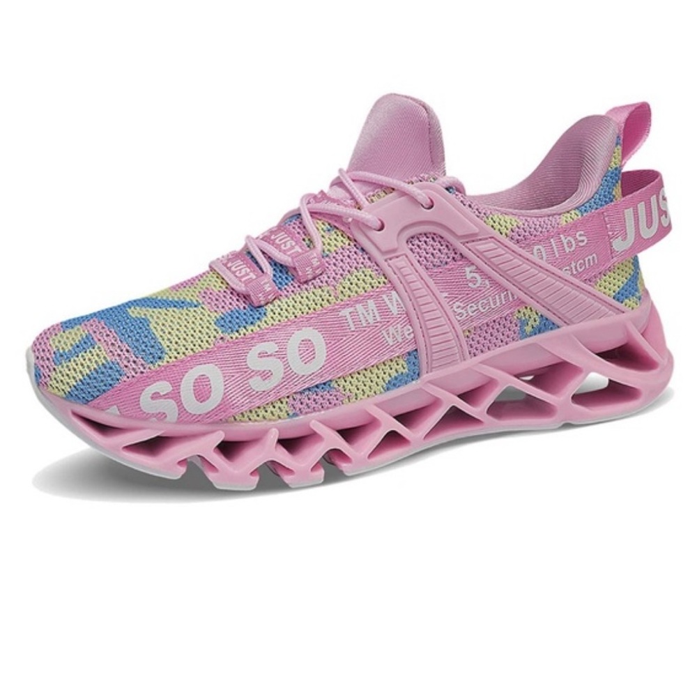 Just So So Stylish Pink Camo Shoes 7.5 - Picture 3 of 4